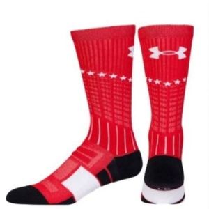 Under Armour Unrivaled Freedom Crew Socks Size M